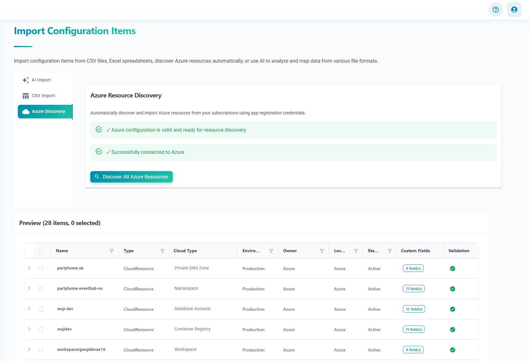 Azure Auto-Discovery